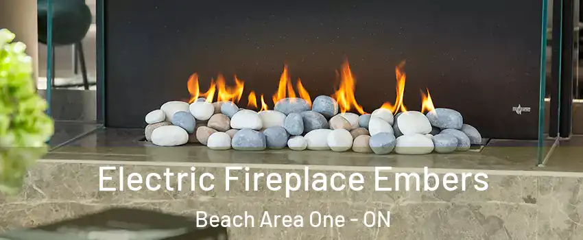  Electric Fireplace Embers Beach Area One - ON