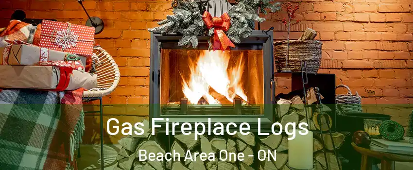  Gas Fireplace Logs Beach Area One - ON