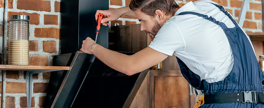 Old Rusted Metal Fireplace Repair And Replacement in Wasaga Beach, ON